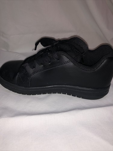 **DC Kids Court Graffik Skate Shoes, Little Boy's Size 2 - Black - Picture 8 of 9