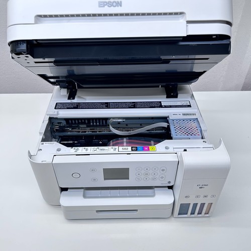EPSON ECO TANK ET-3760 PRINTER/ CONVERTED SUBLIMATION READY- TANK 75% INK - Picture 7 of 8