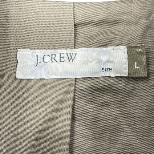 J Crew Utility Field Jacket Large Tan Chore Barn Coat Wool Lined - Picture 3 of 5