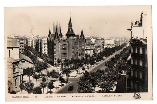 BARCELONA, POSTCARD- "AVENIDA 14 DE ABRIL"