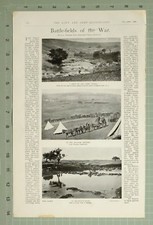 1899 Burenkrieg Druck Oberer Tugela Fluss Westfront Wagen Molopo Fluss