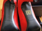 $355 NIB Theory Braxia Pump Red Suede Pointed Toe 3.5" Heel Made Italy 37 US 7 — photo 7