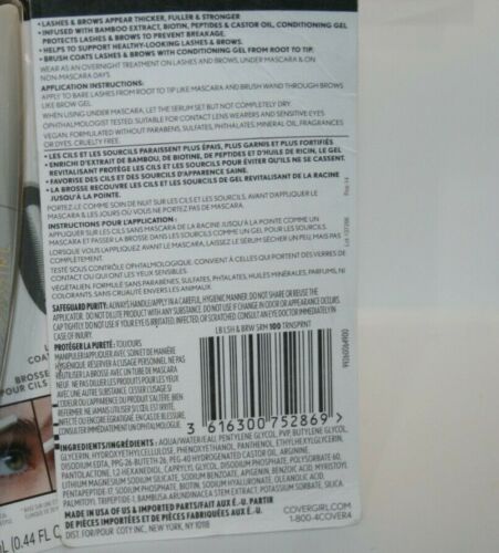 Covergirl, Lash Blast & Brow Serum, 100 Transparent, Lash Coating Brush (2 Pack) - Picture 2 of 3