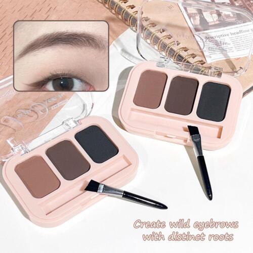 3 Color Eyebrow Powder Delicate Powder Holding Makeup Sweat & Water Resist D3H7 - Picture 10 of 22