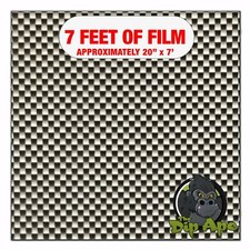 Hydrographic film Mini Carbon Fiber Weave hydro dipping 7' x 20" hydro dip