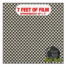 Hydrographic film Mini Carbon Fiber Weave hydro dipping 7' x 20" hydro dip
