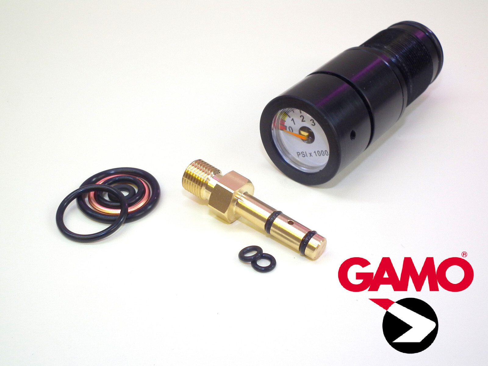 Gamo Custom Air Rifle QuickFill with Pressure Gauge + Spares Probe