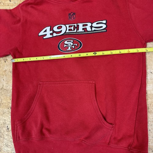 SAN FRANCISCO SF 49ers NFL HOODIE SWEATSHIRT Youth Medium 10-12 red Apparel - Picture 8 of 14