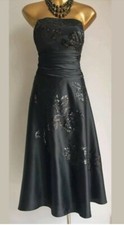 Monsoon Black Sarah Evening Dress Sequins Size UK 10 / EU 38 Party Prom New
