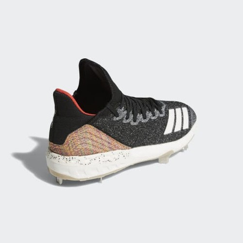 Adidas Boost Icon 4 Fusion sz 13.5 Black Multi Color DA9399 Metal Baseball Cleat - Picture 4 of 5