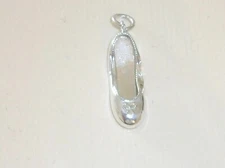 VINTAGE STERLING SILVER REED & BARON BALLET SHOE 1 1/8 INCHES LONG LOVELY