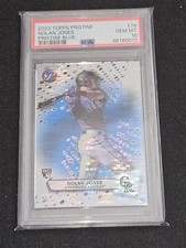 2023 Topps Pristine Nolan Jones Blue Refractor Rookie 66/75 PSA 10 #78