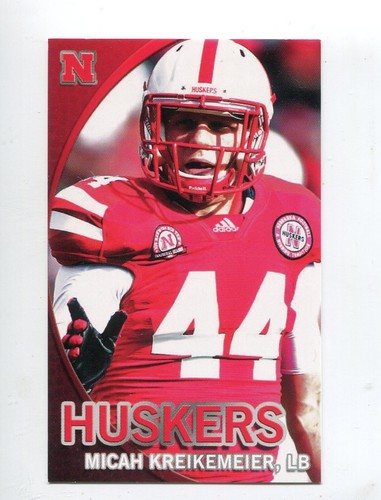 2012 Nebraska Cornhuskers Football Pocket Schedule Adidas cards - You Pick 'em - Picture 18 of 25