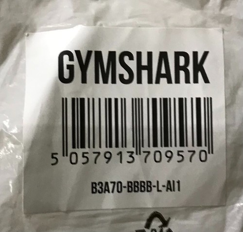 Gymshark Black Sleeveless Round Neck Cropped Shirt Midi Tank Sz L NEW - Picture 4 of 4