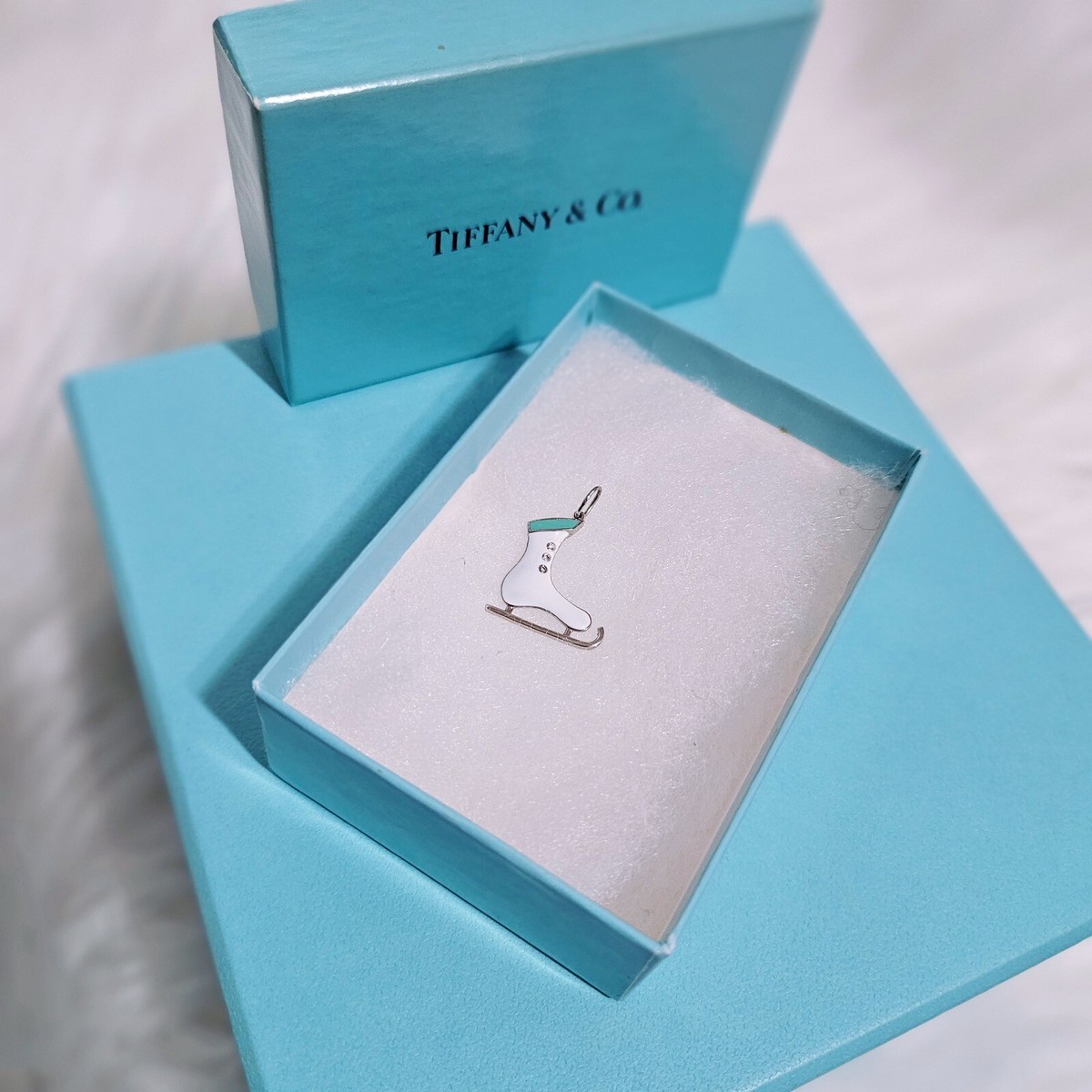 c*読様 中古品　Tiffany & Co. スケートシューズ チャーム c*読様 中古品Tiffany & Co. スケートシューズ チャーム