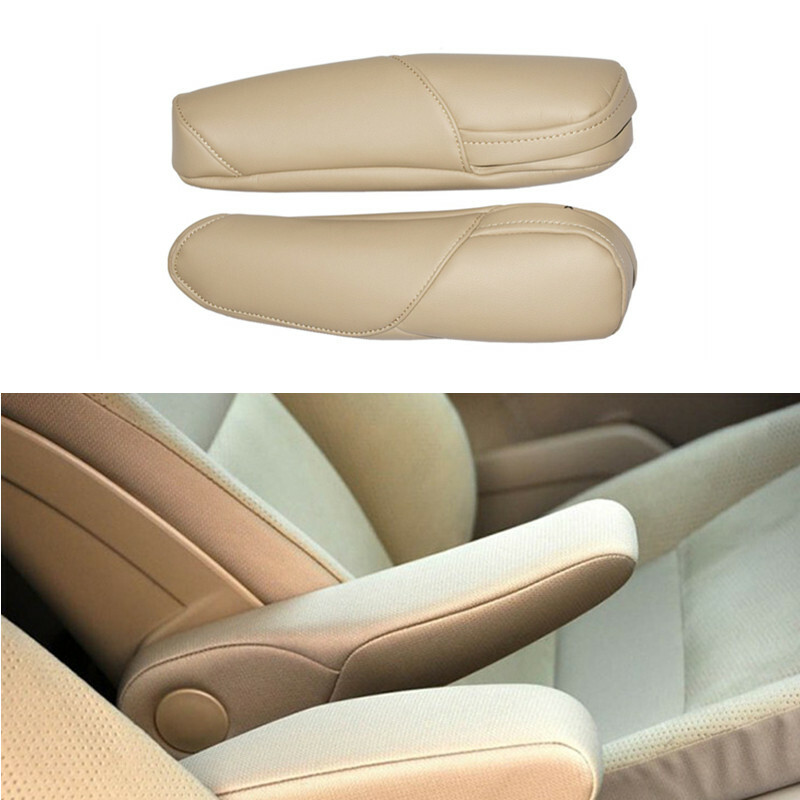 1 Pair Front Seat Armrest Replacement Cover For Honda CR-V CRV 2007-2009 Beige - Foto 4