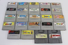 WHOLESALE LOT 24 Nintendo Super Famicom Games SFC Japan Import SNES UNTESTED #7