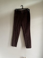 Jack Victor Sage Pant Cotton Blend Solid Brown Pants Size 32R