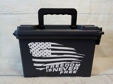 New American Flag Ammo Can Field Box Ammunition Case 30-Cal Military Plastic