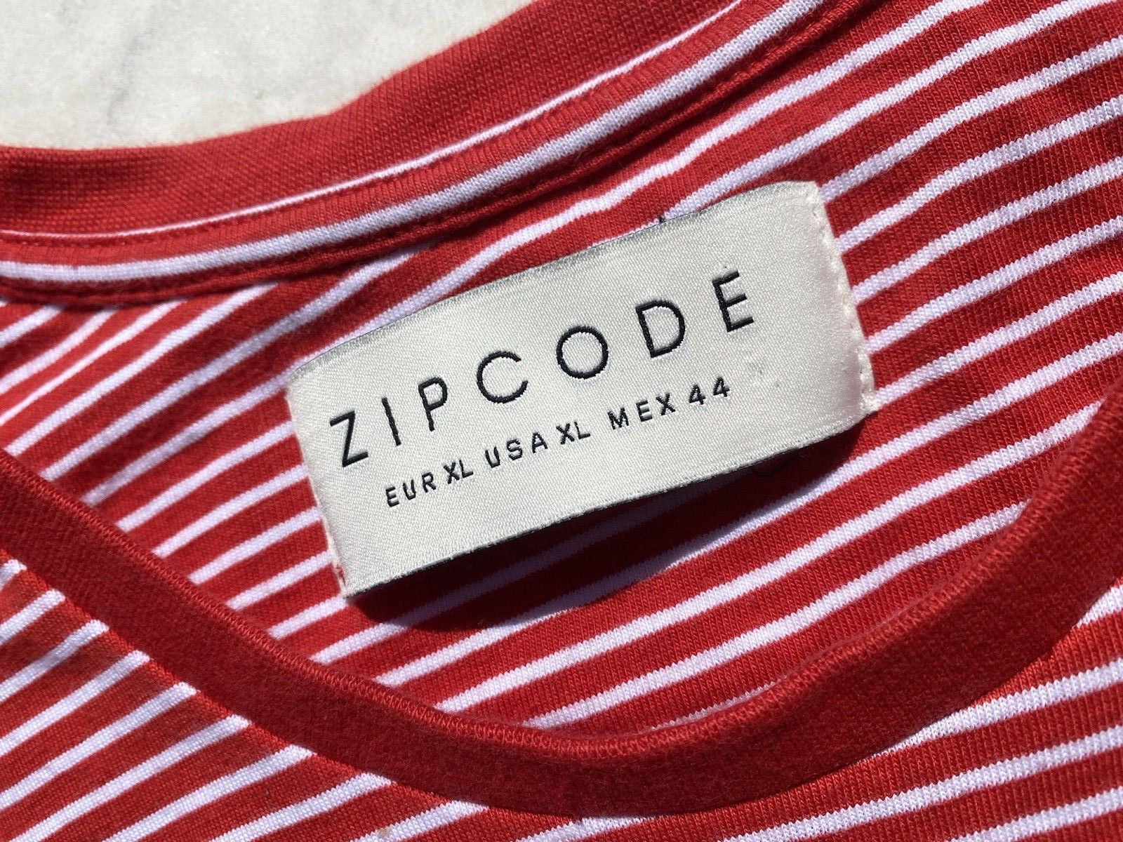 Zipcode Red/ White Stripes Short Sleeve Stretch T… - image 5