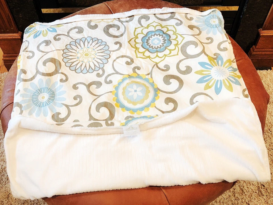 Carousel Designs Цветочное Редкое Детское Одеяло И Подходящие Подгузники Штабелер Лот Мягкий ❤️ - Изображение 4 из 4