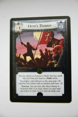 L5R CCG Hidden City FOIL HERO'S BANNER