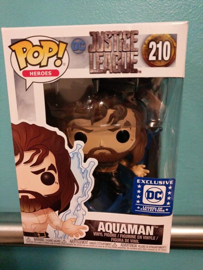 Funko Pop! Heroes (Dc Comics) Liga De La Justicia (Película) Aquaman - (Sin Camisa) #210