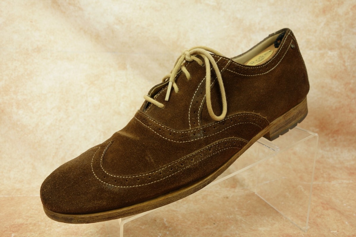 Rockport Adiprene Brown Suede Leather Wingtip Oxford Dress  display picture 3