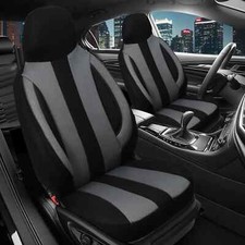 2x Sitzbezüge passend für Kia Sportage 2 JE (Schwarz-Grau) Vorne | Pilot ZENO501