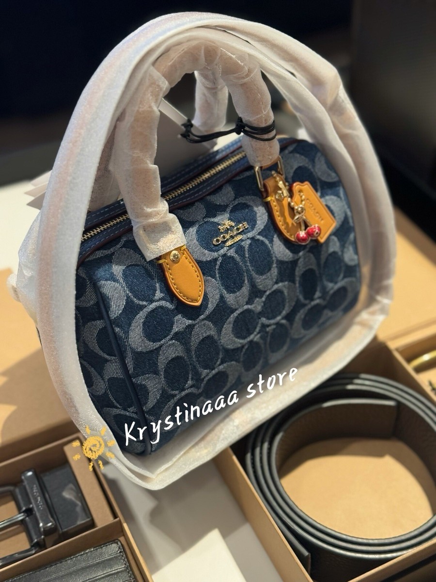 【COACH】チェリーチャーム付＊ミニローアン クロスボディ CY742 COACH】チェリーチャーム付＊ミニローアン クロスボディ CY742