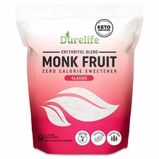 Durelife Monk Fruit Sweetener, White Sugar Substitute 5lb