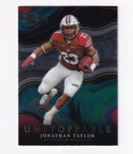 2022 PANINI SELECT DRAFT PICKS FOOTBALL JONATHAN TAYLOR UNSTOPPABLE CARD US-JT