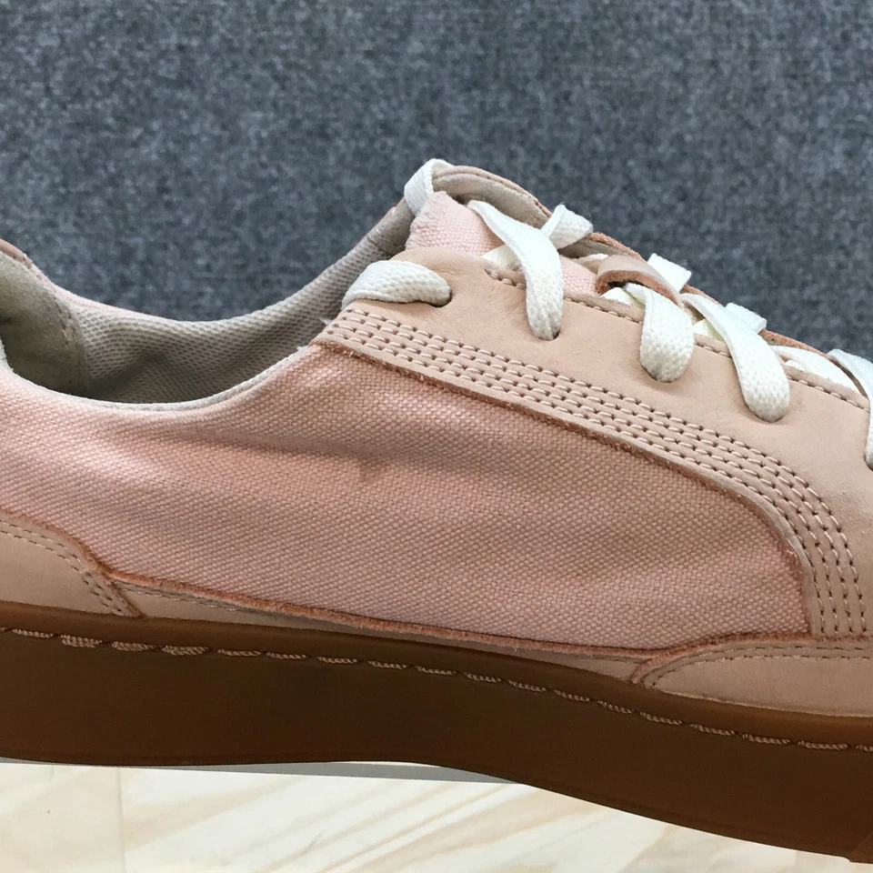 Timberland Zapatos Mujer 8 Atlanta Verde Ek Tenis Rosa Con Cordones Parte Superior Baja Comodidad Foto 2 de 4