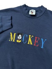 Vintage Mickey Mouse Men  s/Unisex/Womens Embroidered Sweatshirt Size Large
