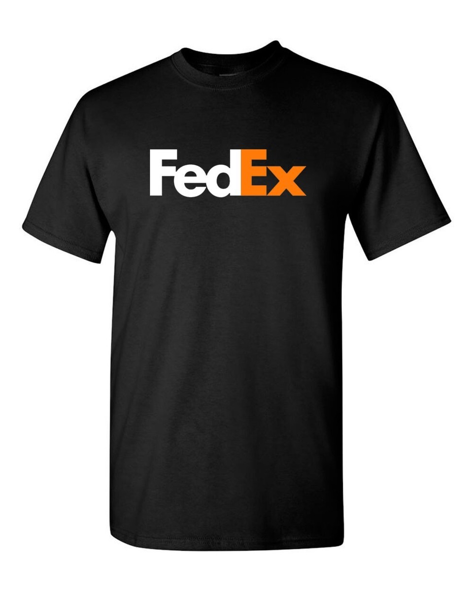 Fed-Ex White and Orange t-shirt - Postal mail Man T-shirt | eBay