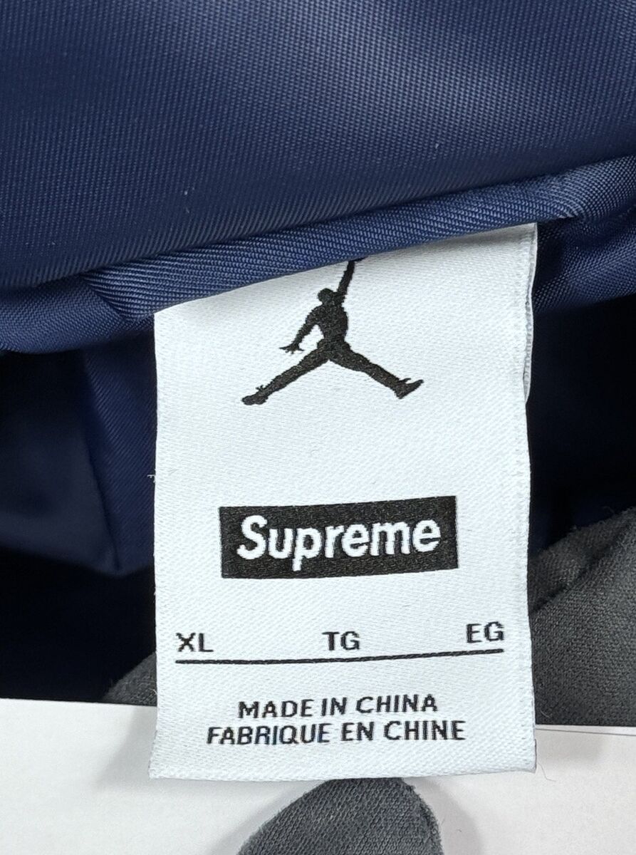 Supreme X Jordan - Logo Embroidered Hooded Puffer Jacket Supreme X Jordan - Logo Embroidered Hooded Puffer Jacket