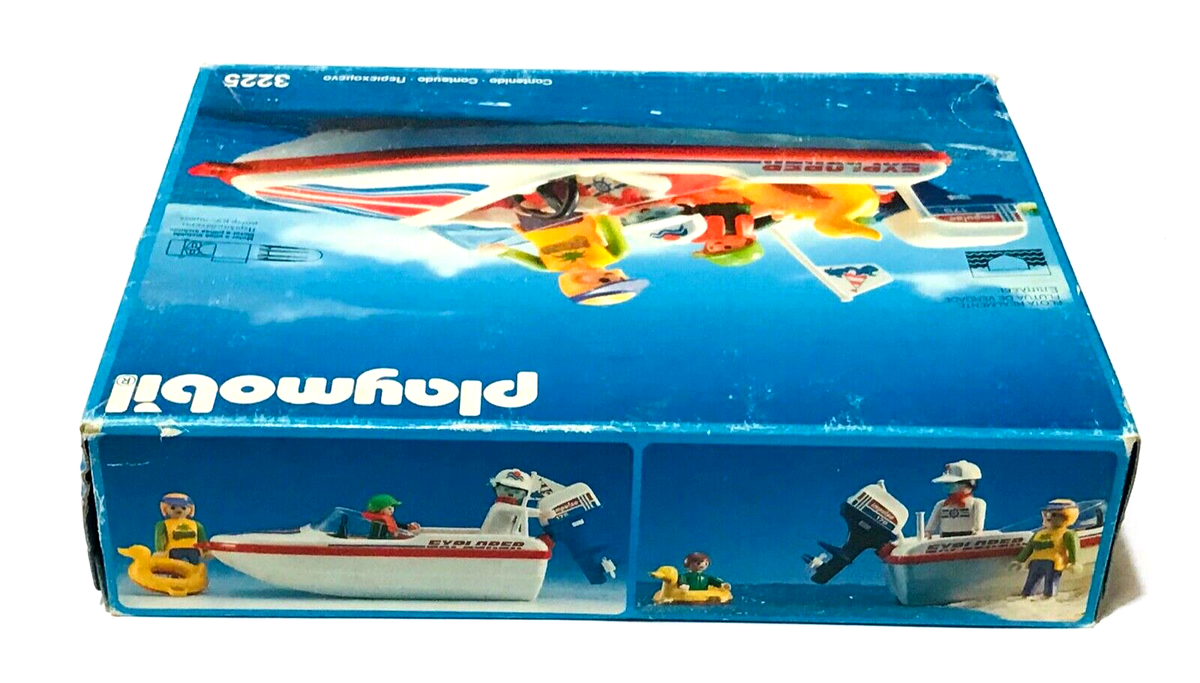 VINTAGE GEOBRA PLAYMOBIL 3225 SPEED BOAT SUMMER FUN NEW VINTAGE GEOBRA PLAYMOBIL 3225 SPEED BOAT SUMMER FUN NEW