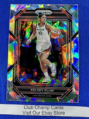 2023 #4 Kelsey Plum WNBA Panini Prizm Basketball Silver Ice Prizm Aces