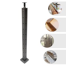 36''x2''x2'' Cable Railing Post Corner Post Top Mount W/Pre-Drilled Holes TOP