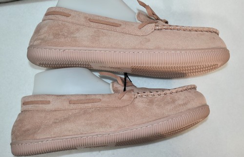 Home Top Moccasin Slippers Size 10 Memory Foam Light Mauve Women's - Picture 6 of 10