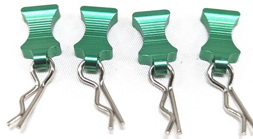 1 Set [4] R-type Body Shell Clip Pin with Aluminum Mount  For Armma Traxxas Rc  - Picture 1 of 19