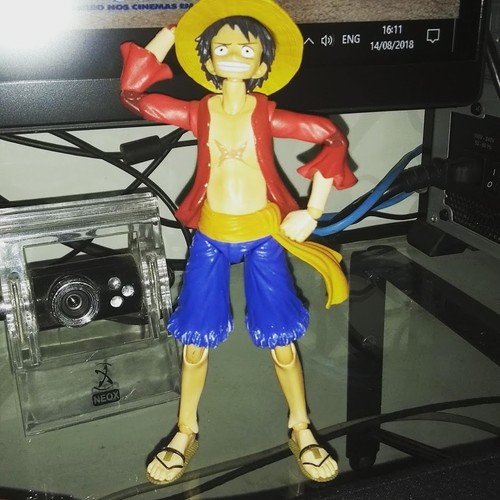 Anime Figma One Piece Straw Hat Monkey D Luffy PVC Action Figure Toy ...