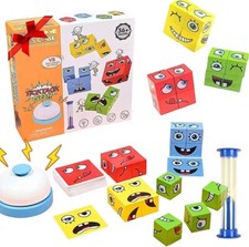Giochi da tavolo Cubo magico Puzzle che cambia viso Building Block espressione