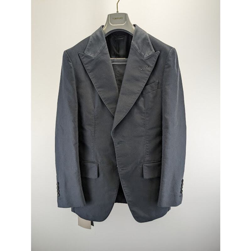 ジャケット TOM FORD Giacca Tom Ford Washed Giacca Jacket Suit in Black BNWT 46 IT R