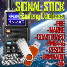 SignalStick 2024 Baofeng Database. 600 Frequencies. Fire Marine Air Rescue Chirp