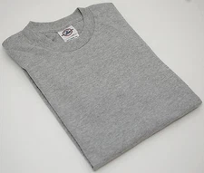 NEW Delta Apparel Blank GRAY Pro Weight Youth Short T-SHIRT Boys or Girls S/M/L