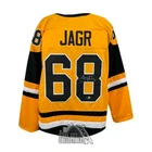 Jaromir Jagr Autographed Pittsburgh Custom Gold Hockey Jersey - BAS