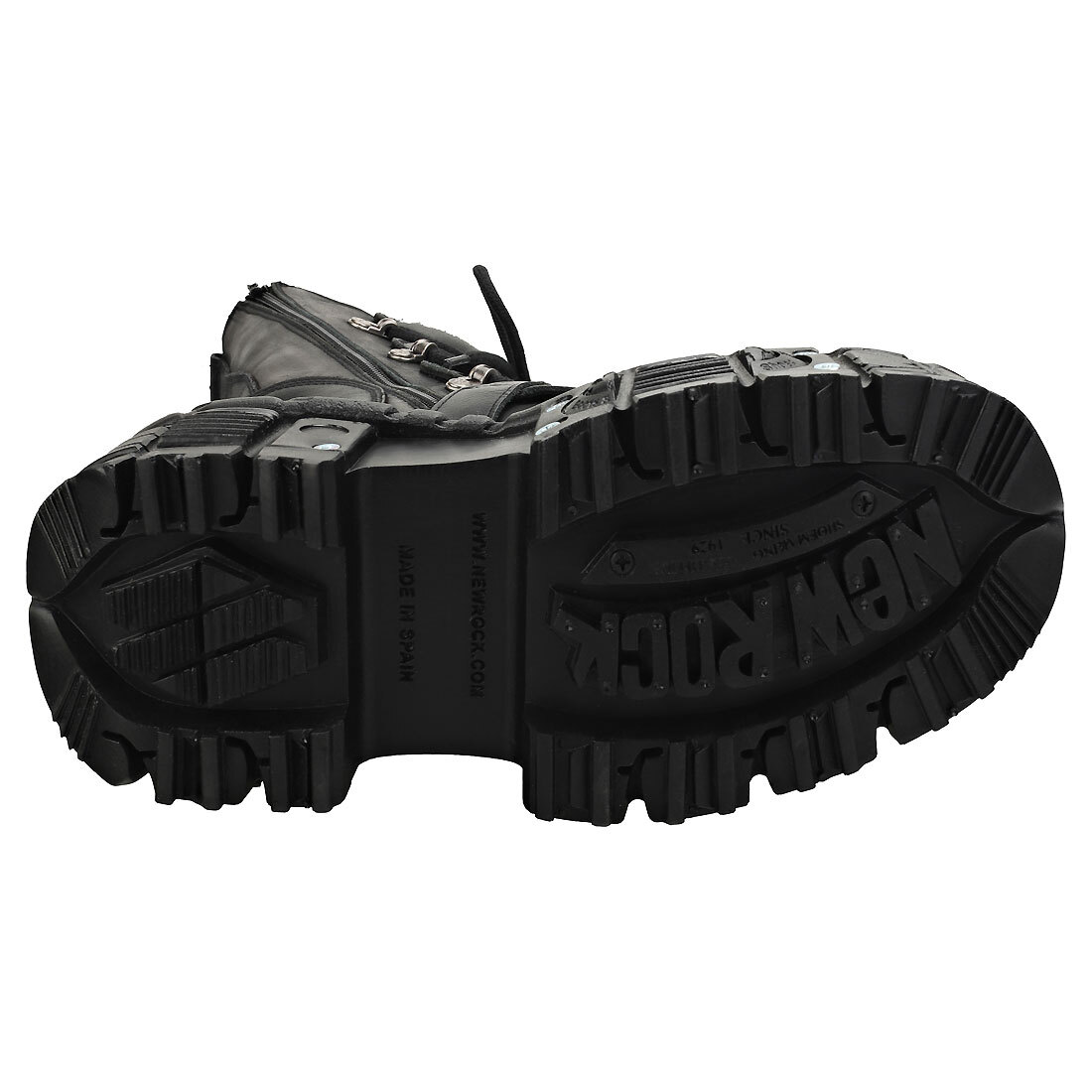 New Rock New Punk And Rock Unisex Platform Boots in Black