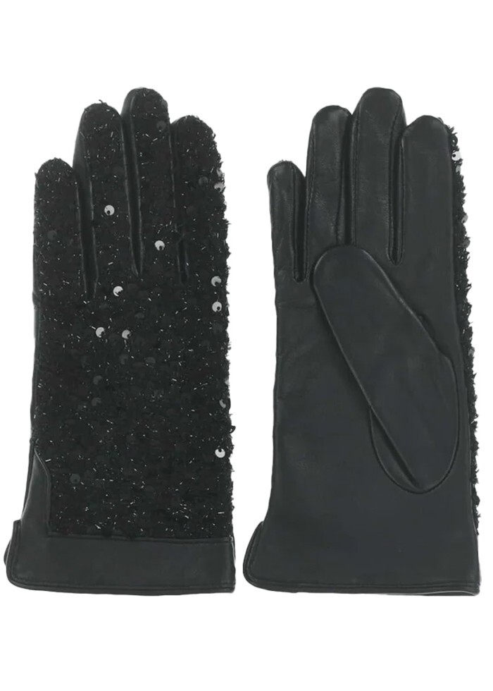 ЛА ФЕ МАРАБУТИЭ, Ручная работа Фрау Шварце Ледер + Пайетка Зенти