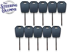 H128-PT Ford Replacement Uncut Key Blade Transponder 128 Bit New (10 Pack)